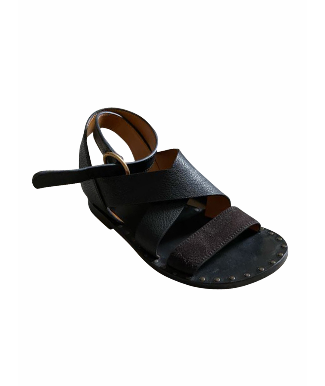 CHLOE Черные кожаные сандалии, фото 1