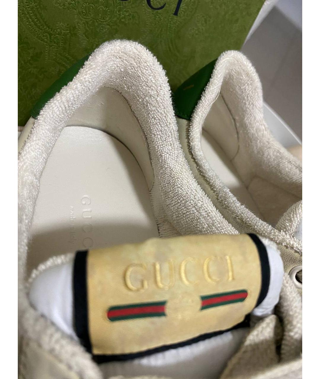 GUCCI Бежевые кроссовки, фото 7