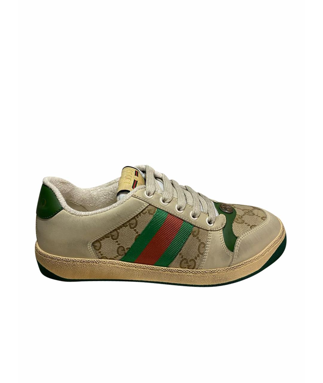 GUCCI Бежевые кроссовки, фото 1