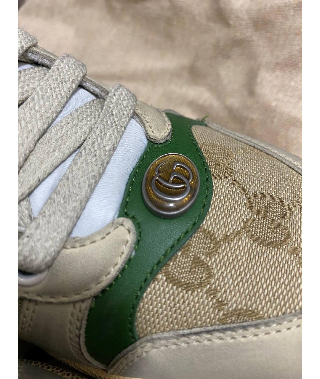 GUCCI Бежевые кроссовки, фото 6