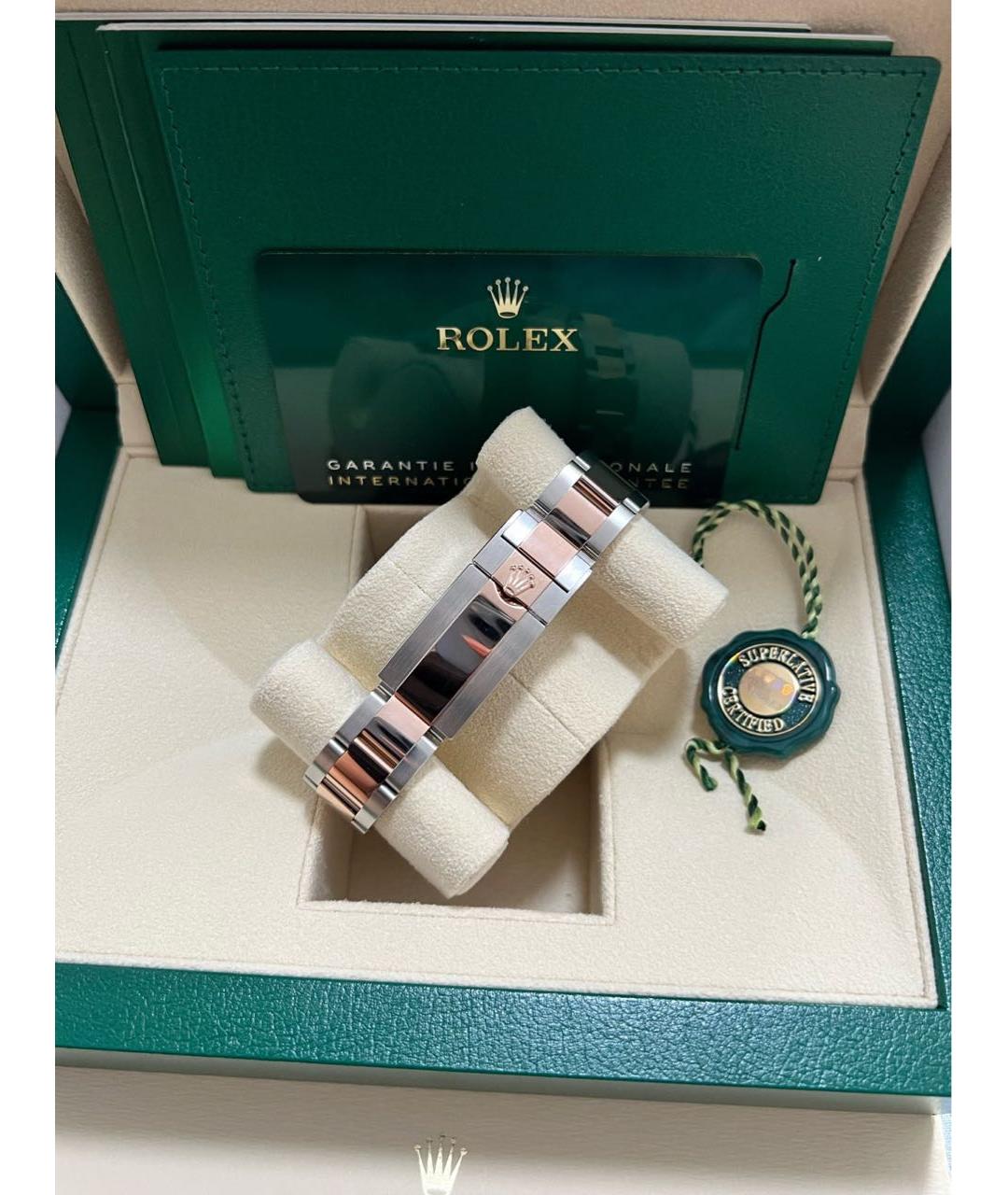 ROLEX Коричневые часы из розового золота, фото 3