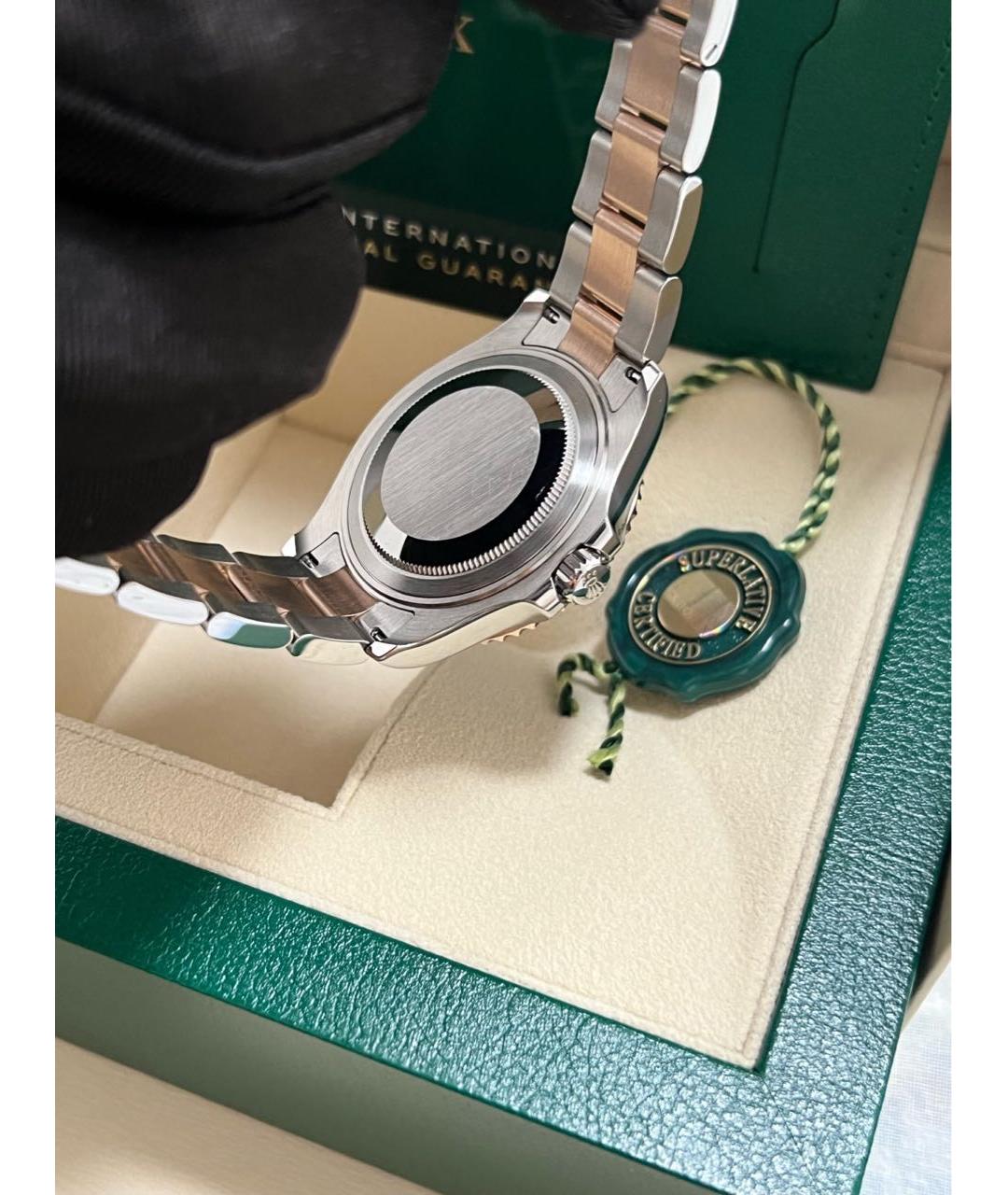 ROLEX Коричневые часы из розового золота, фото 8