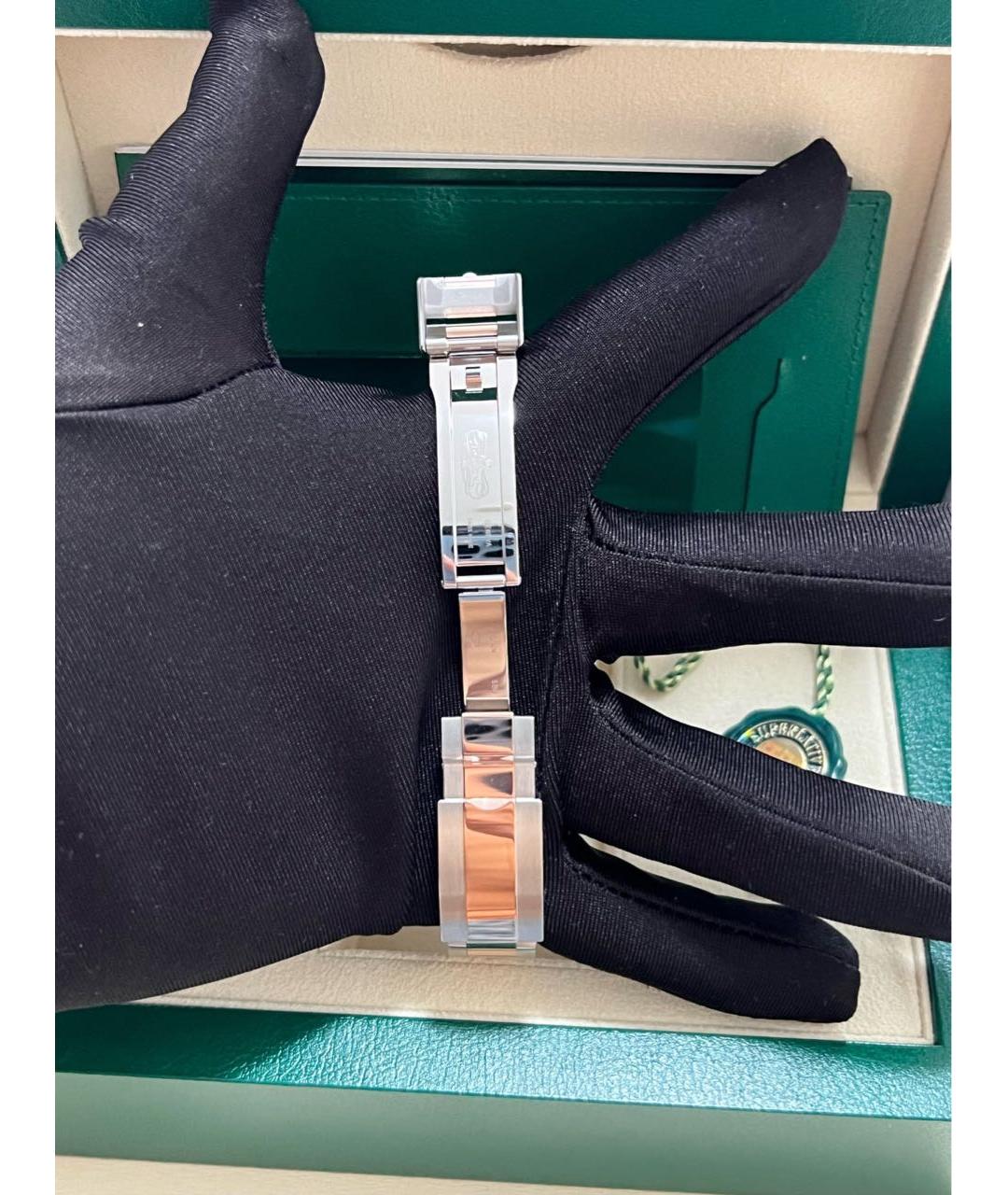 ROLEX Коричневые часы из розового золота, фото 7