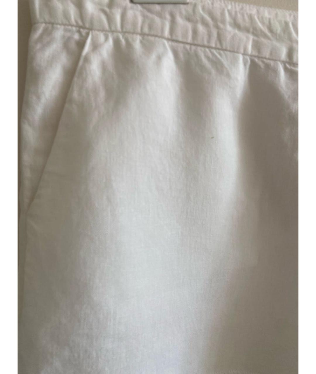 120%LINO Белые льняные шорты, фото 5