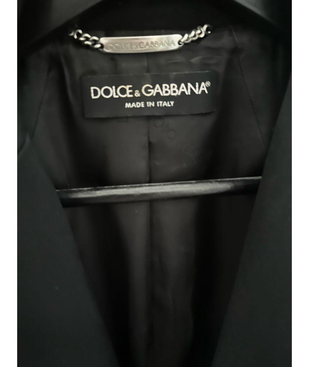 DOLCE&GABBANA Черный вискозный жакет/пиджак, фото 4