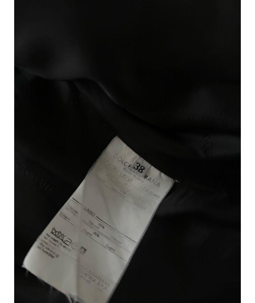 DOLCE&GABBANA Черный вискозный жакет/пиджак, фото 5