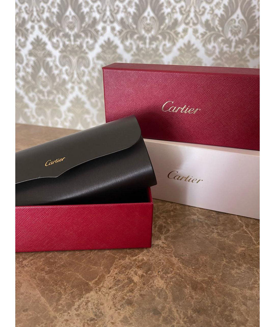CARTIER Серебряные металлические солнцезащитные очки, фото 5