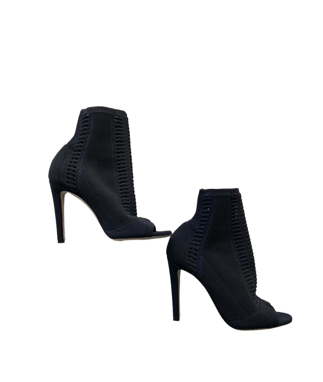 GIANVITO ROSSI Черные текстильные ботильоны, фото 2