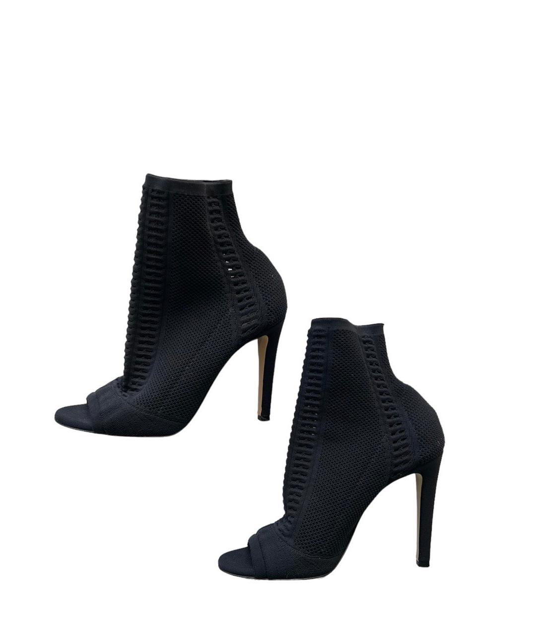 GIANVITO ROSSI Черные текстильные ботильоны, фото 3