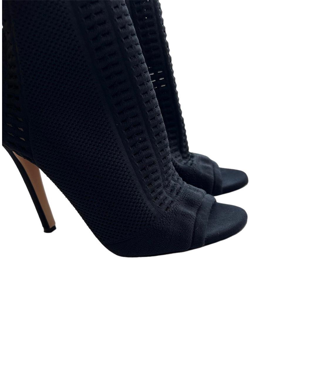 GIANVITO ROSSI Черные текстильные ботильоны, фото 6
