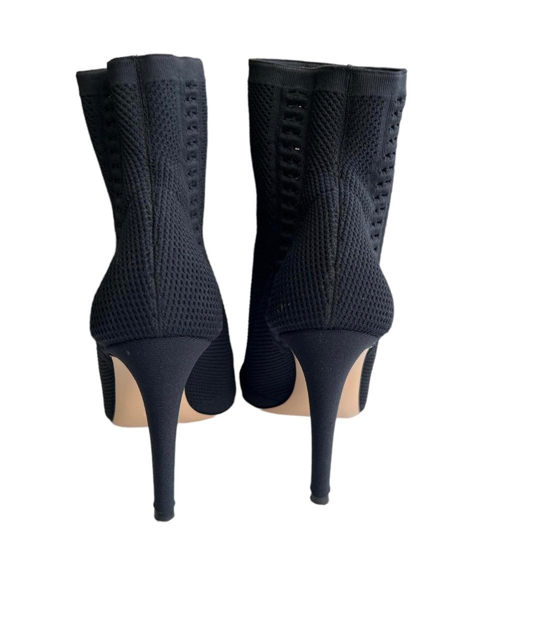 GIANVITO ROSSI Черные текстильные ботильоны, фото 7