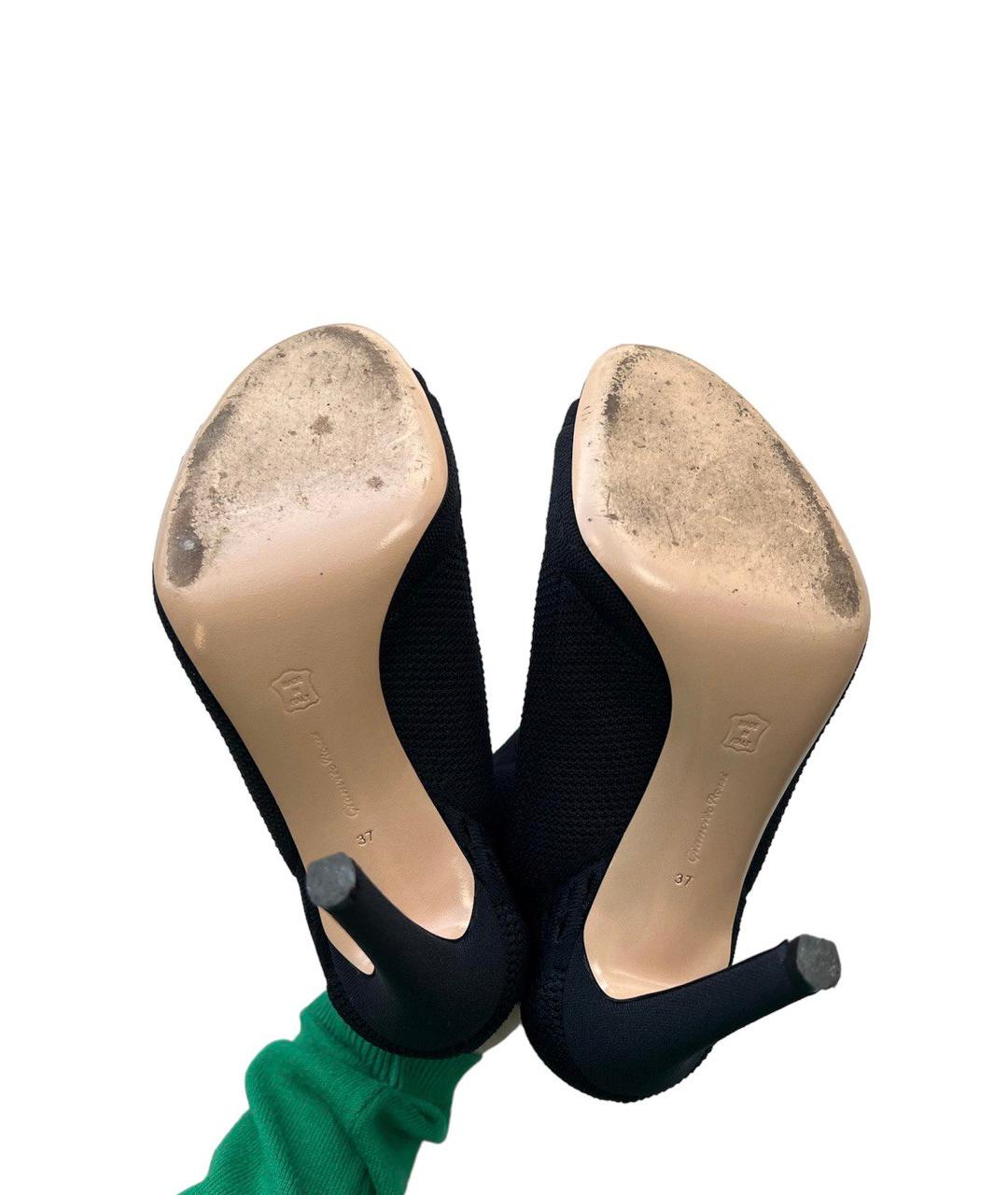 GIANVITO ROSSI Черные текстильные ботильоны, фото 8