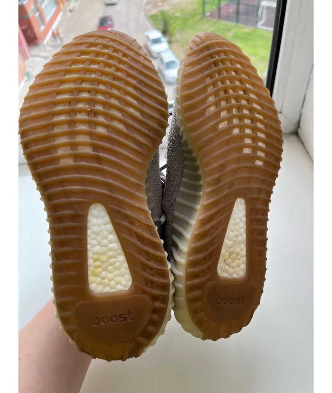 ADIDAS YEEZY Серые текстильные кроссовки, фото 6