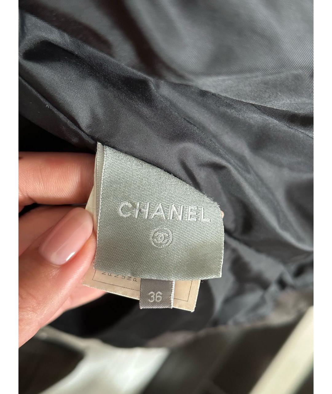 CHANEL PRE-OWNED Хаки хлопковая куртка, фото 5