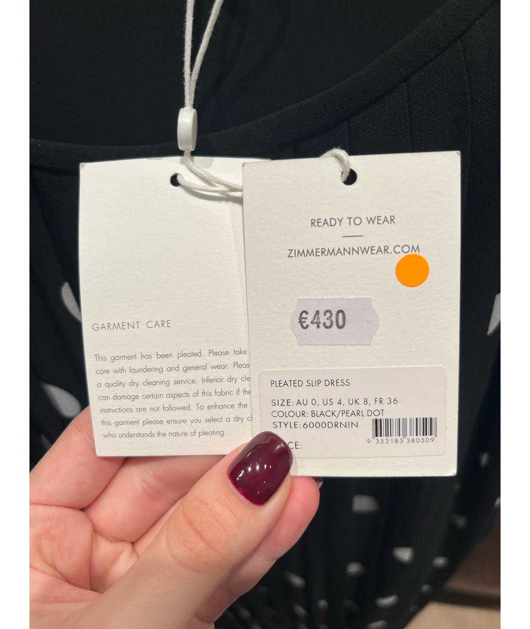 ZIMMERMANN Черный полиэстеровый сарафан, фото 4