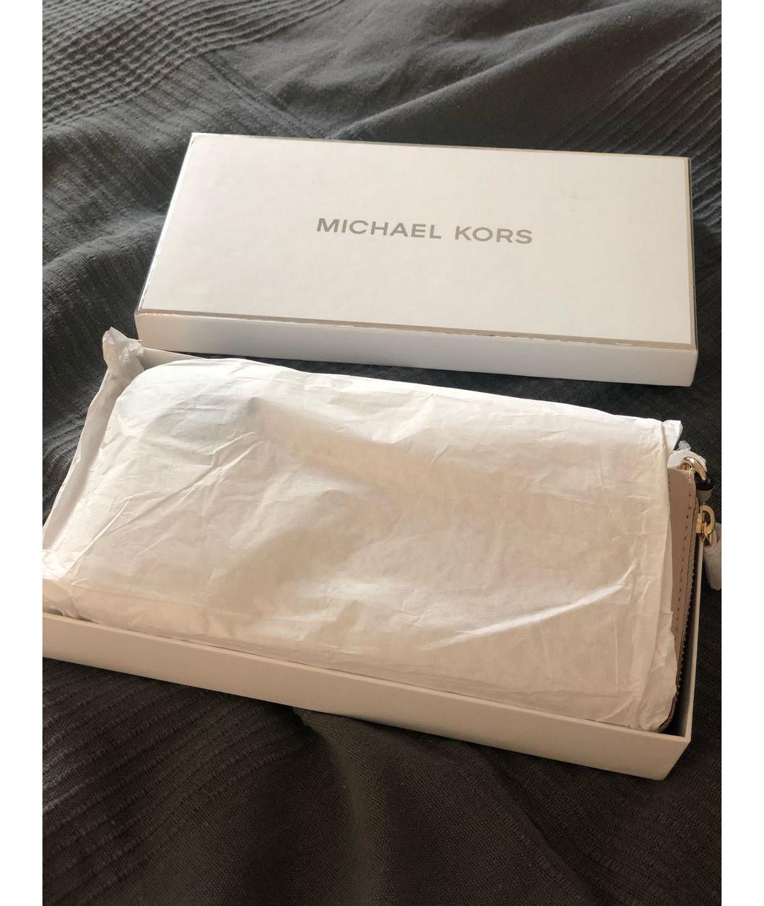 MICHAEL MICHAEL KORS Бежевый кошелек, фото 5