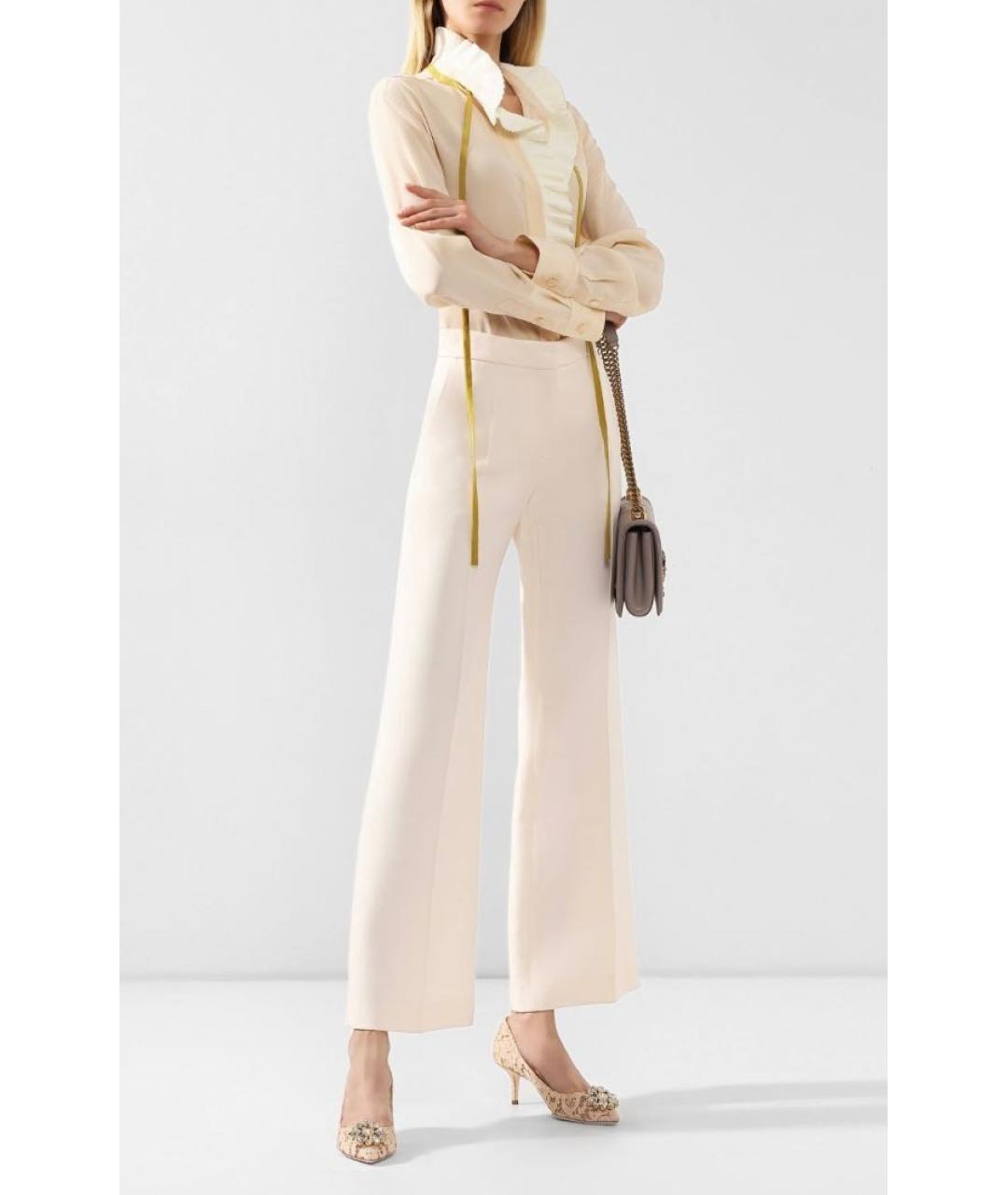 DOLCE&GABBANA Золотые текстильные туфли, фото 8