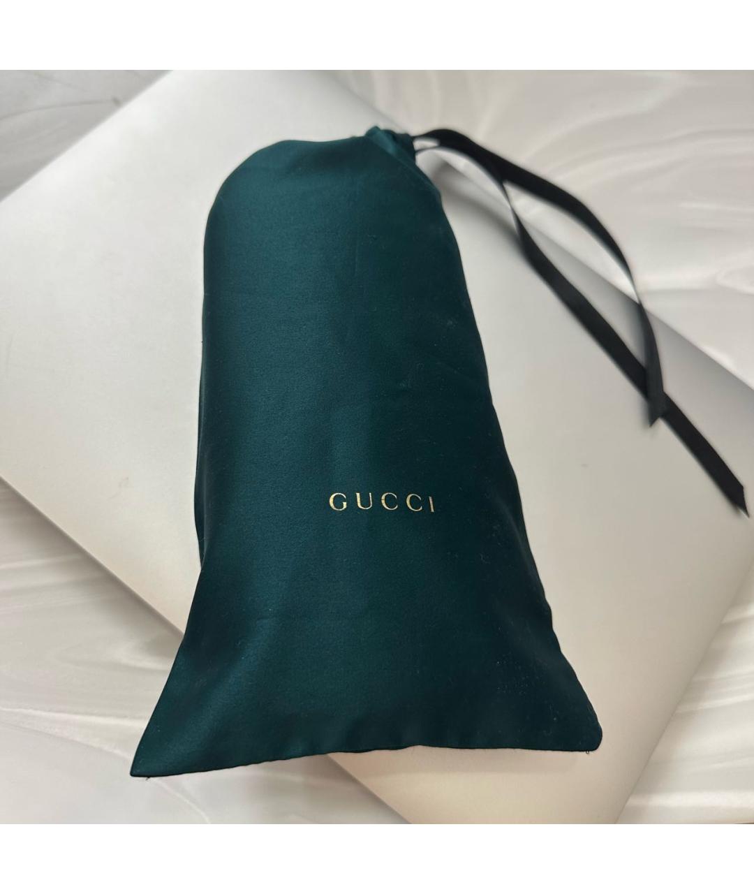 GUCCI Зеленые пластиковые солнцезащитные очки, фото 6