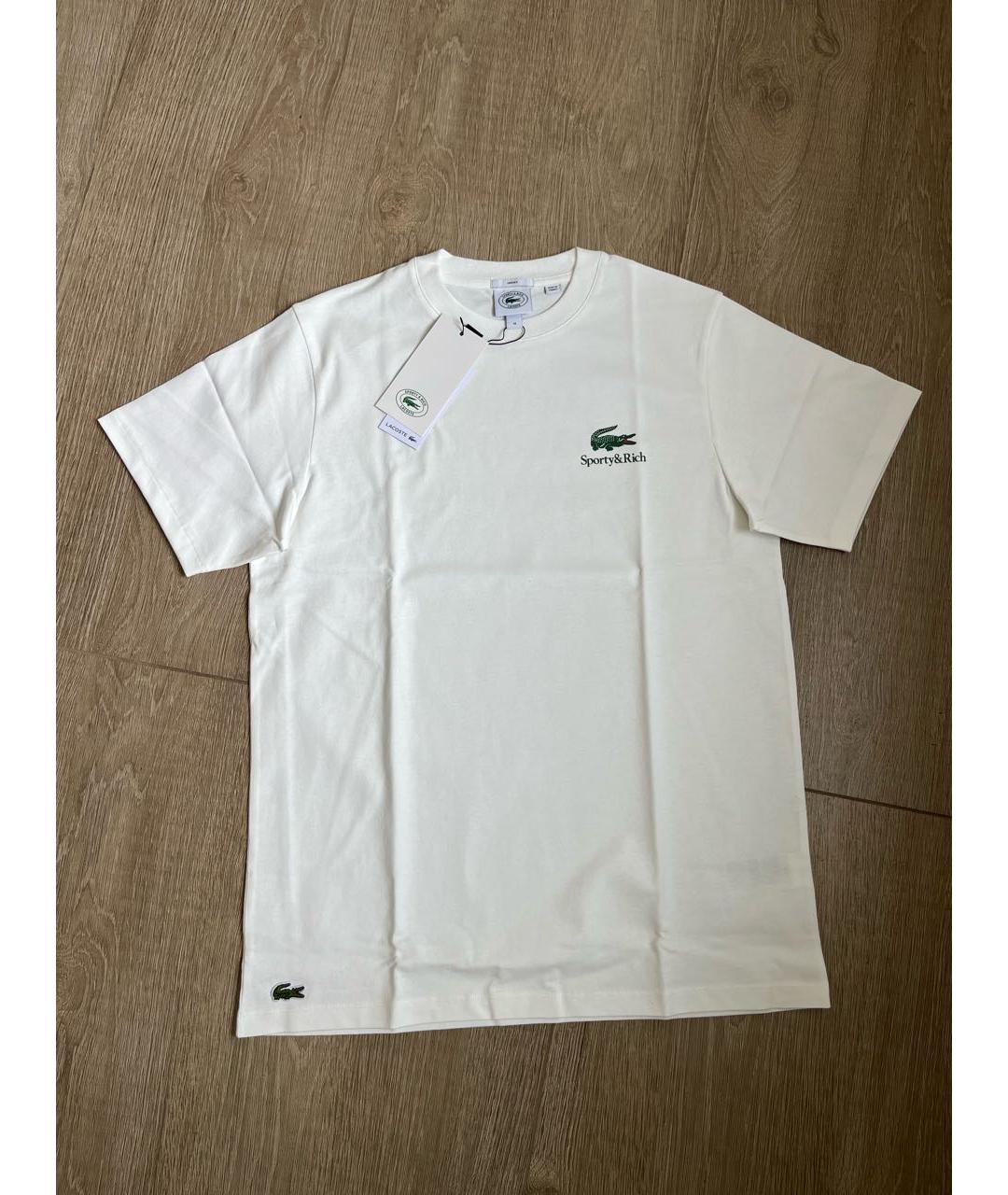 SPORTY AND RICH Белая хлопковая футболка, фото 2