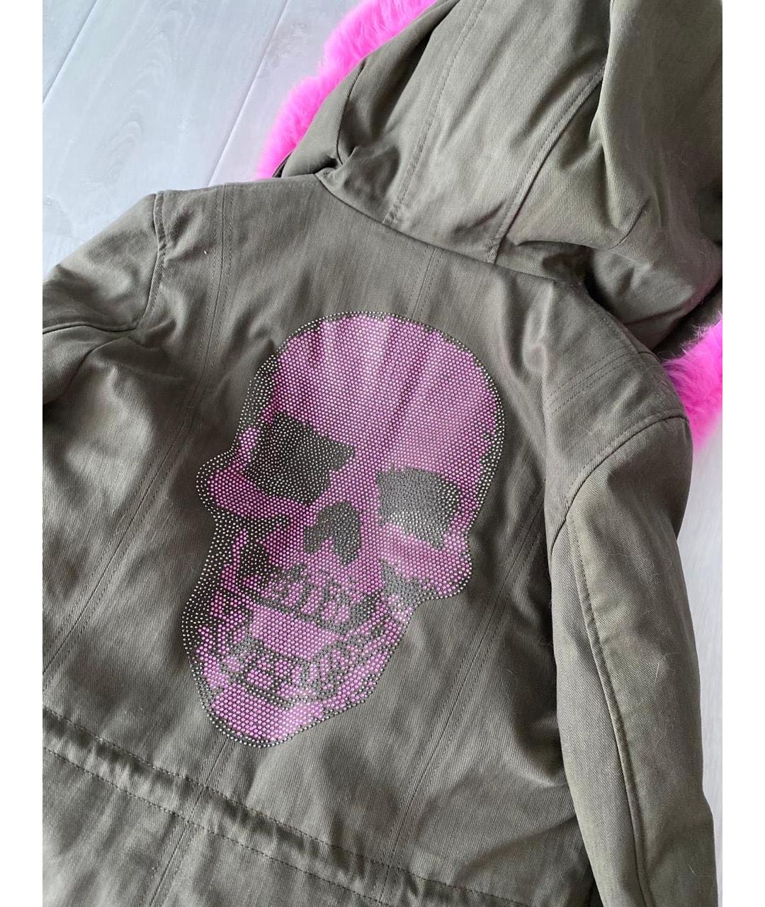 PHILIPP PLEIN Хаки парка, фото 4