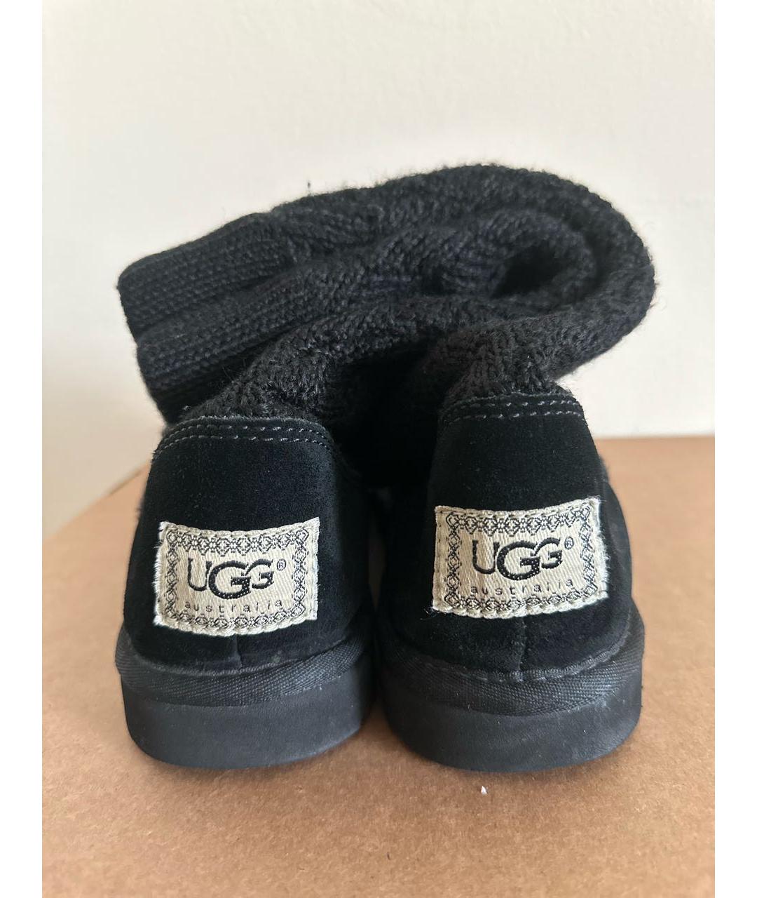 UGG AUSTRALIA Черные сапоги, фото 4