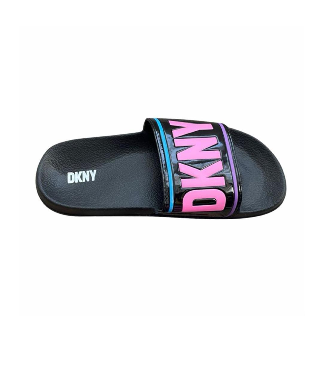 DKNY Черные шлепанцы, фото 6