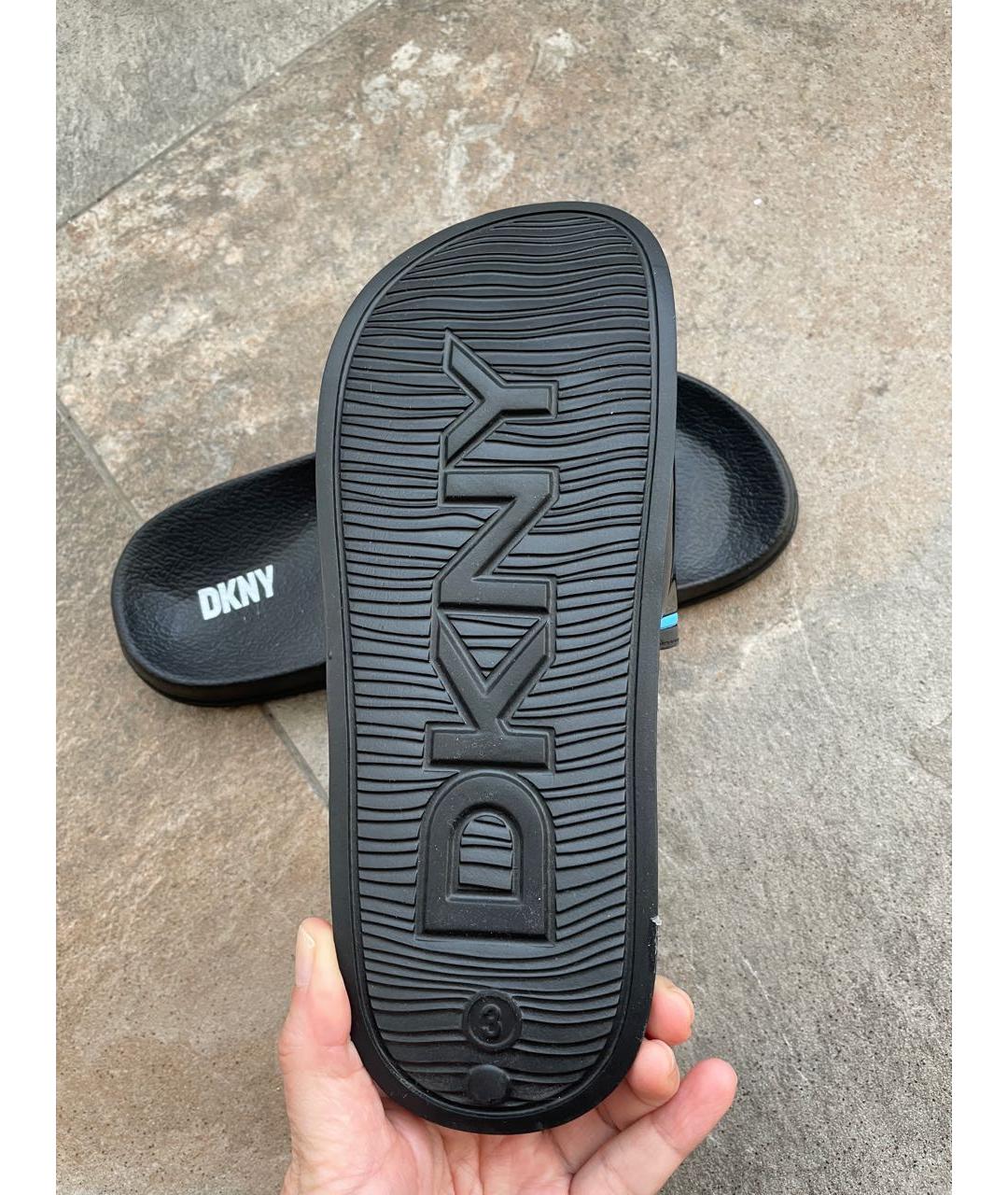 DKNY Черные шлепанцы, фото 2