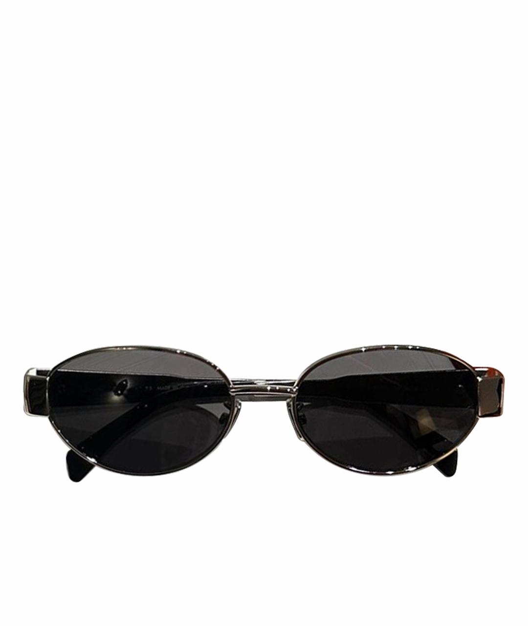 CELINE Черные металлические солнцезащитные очки, фото 1