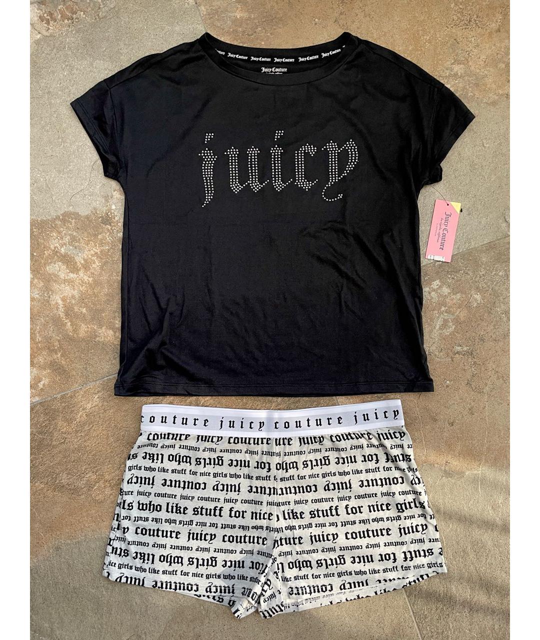 JUICY COUTURE Черная пижамы и сорочки, фото 4