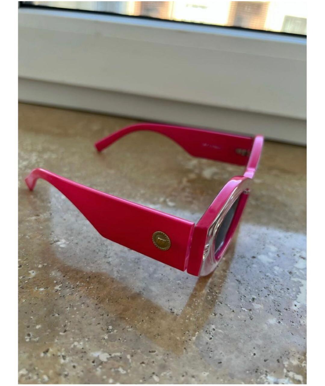 LE SPECS Розовые пластиковые солнцезащитные очки, фото 2