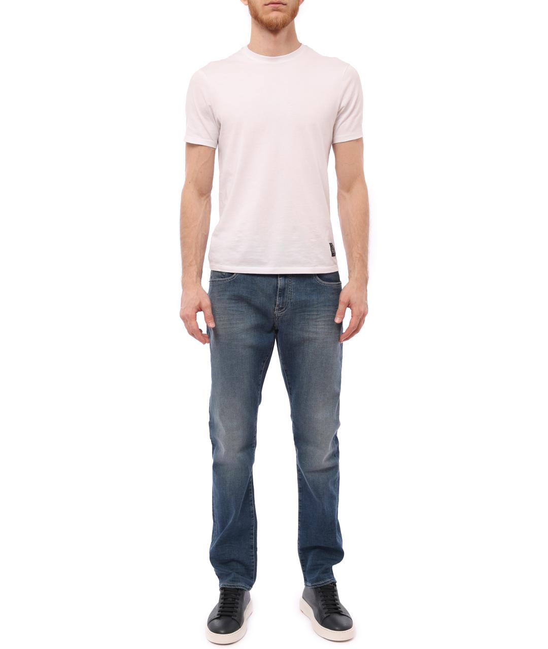 ARMANI EXCHANGE Синие прямые джинсы, фото 2