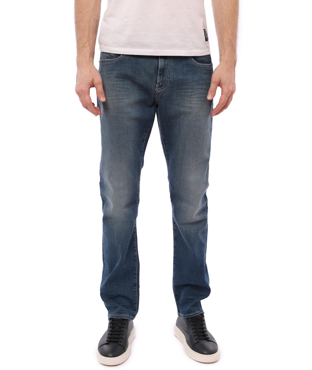 ARMANI EXCHANGE Синие прямые джинсы, фото 6