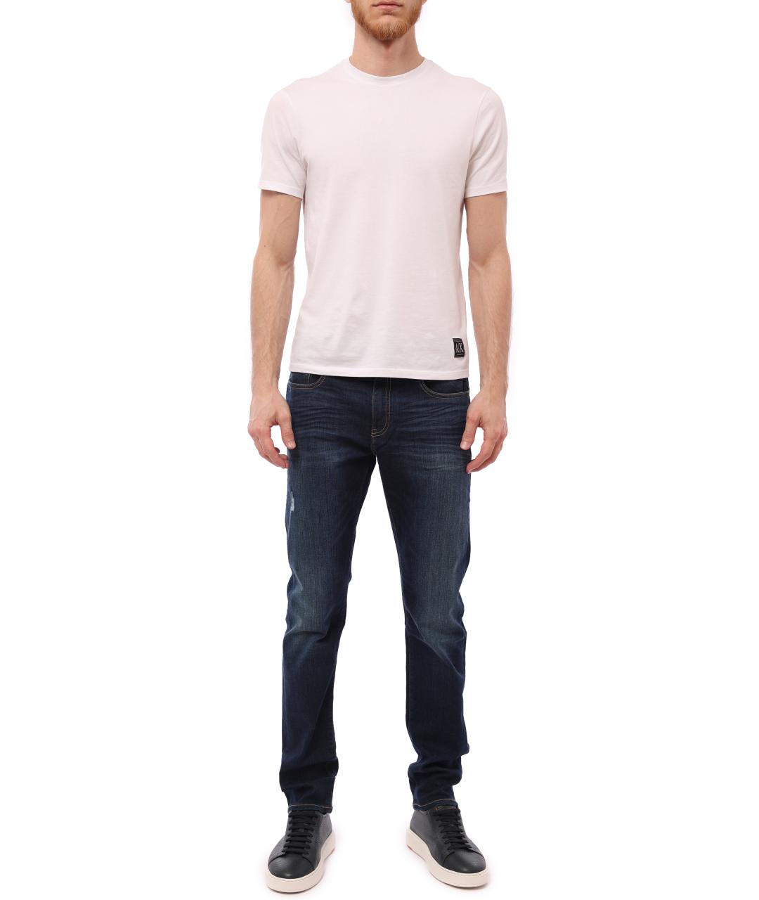 ARMANI EXCHANGE Синие прямые джинсы, фото 5