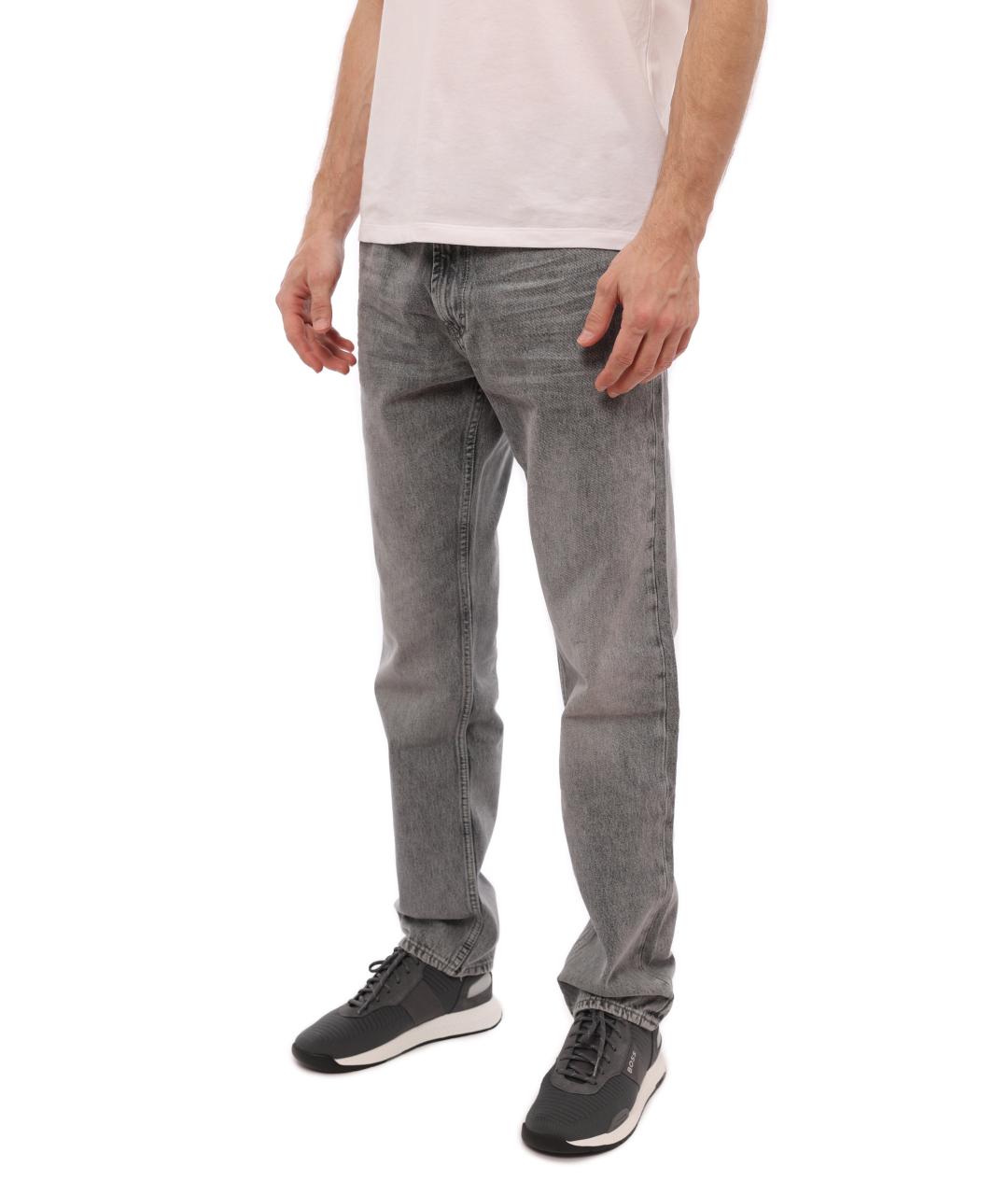 HUGO BOSS Серые прямые джинсы, фото 2