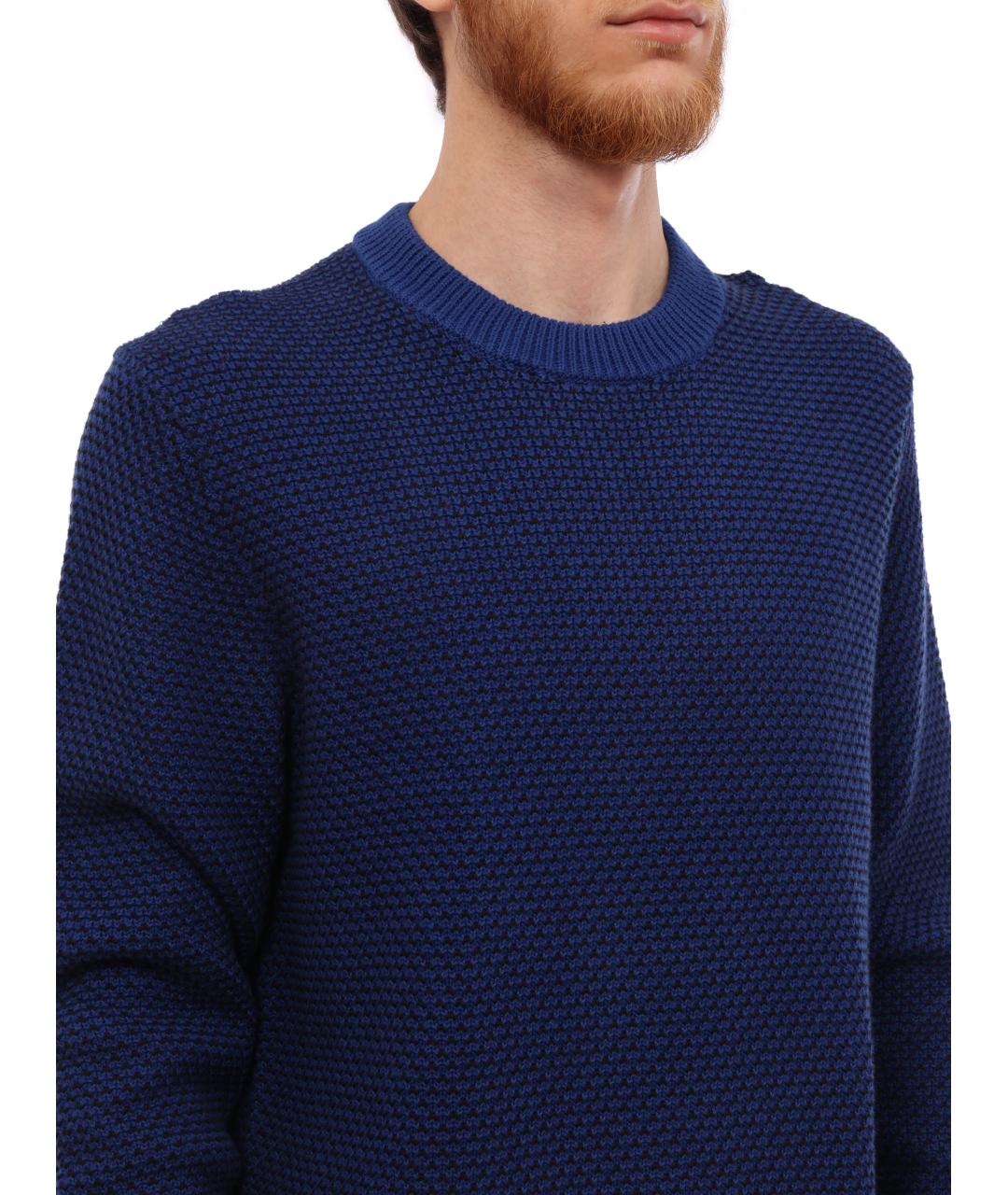 CALVIN KLEIN Темно-синий джемпер / свитер, фото 3