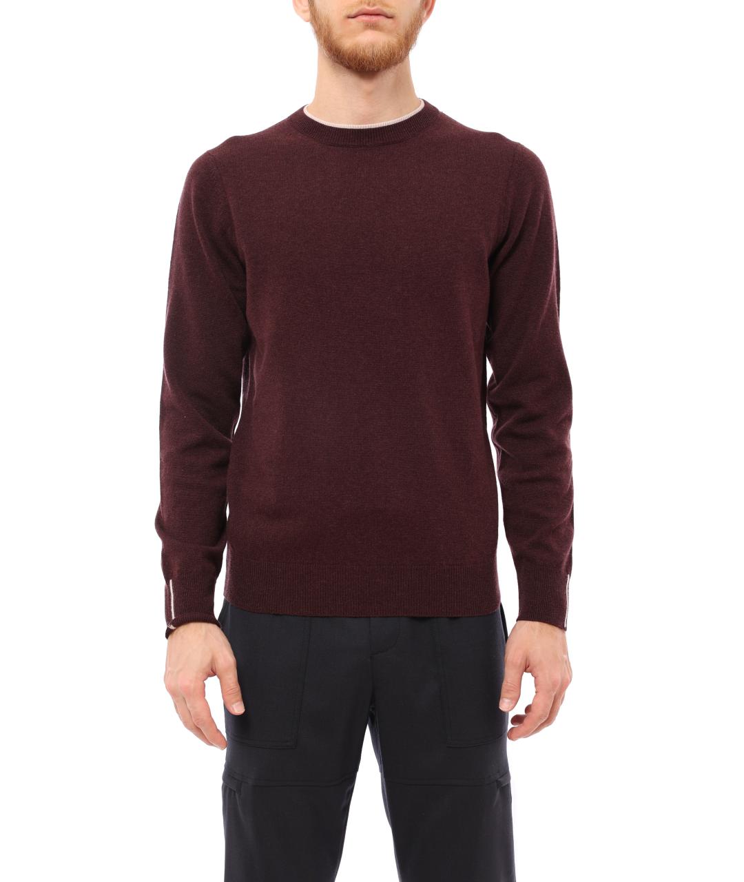 PESERICO Бордовый джемпер / свитер, фото 6