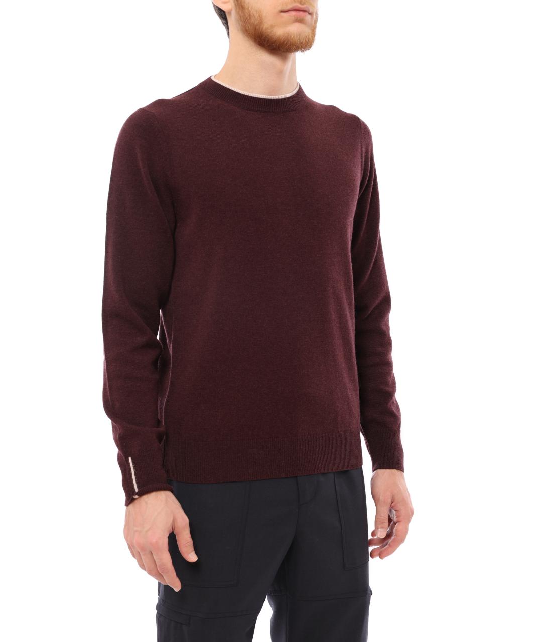 PESERICO Бордовый джемпер / свитер, фото 5
