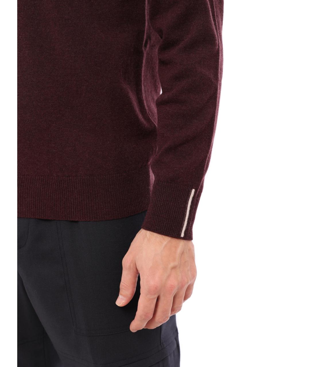 PESERICO Бордовый джемпер / свитер, фото 4