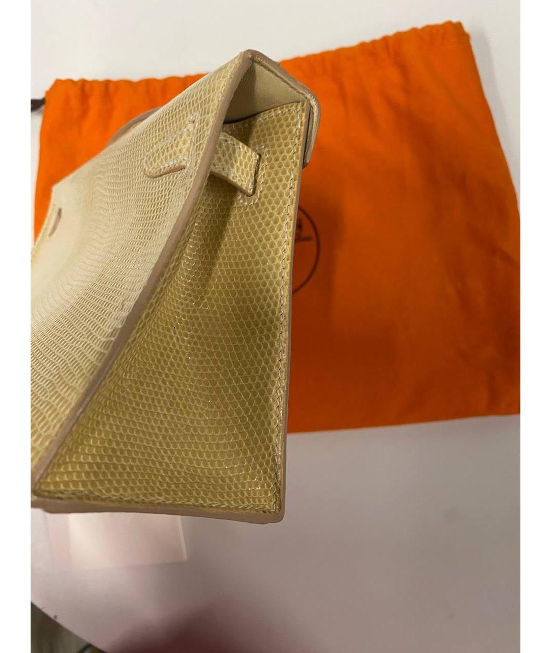HERMES Сумка с короткими ручками из экзотической кожи, фото 6
