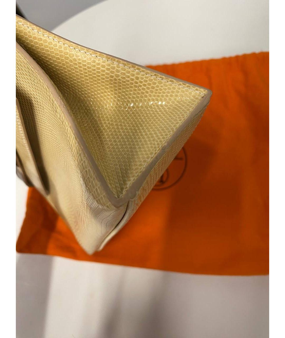 HERMES Сумка с короткими ручками из экзотической кожи, фото 7