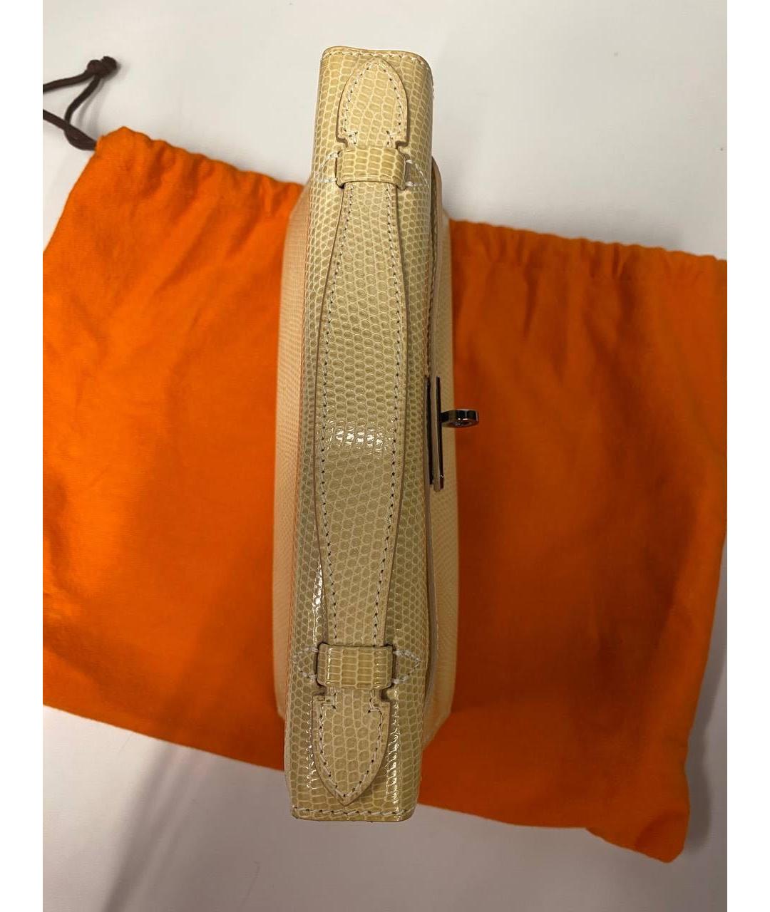 HERMES Сумка с короткими ручками из экзотической кожи, фото 8