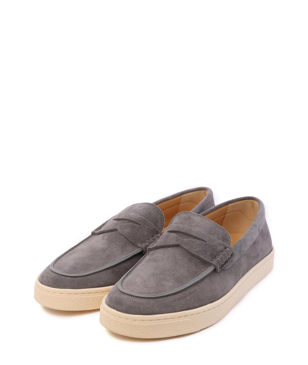 BRUNELLO CUCINELLI Серые лоферы, фото 3