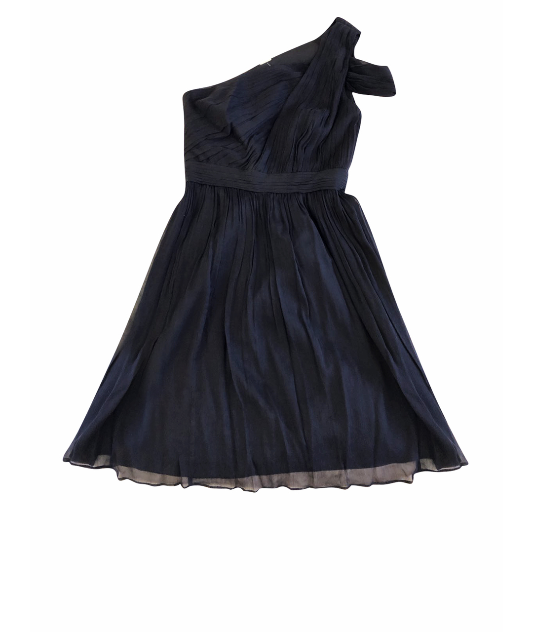 J.CREW Темно-синее шелковое коктейльное платье, фото 1