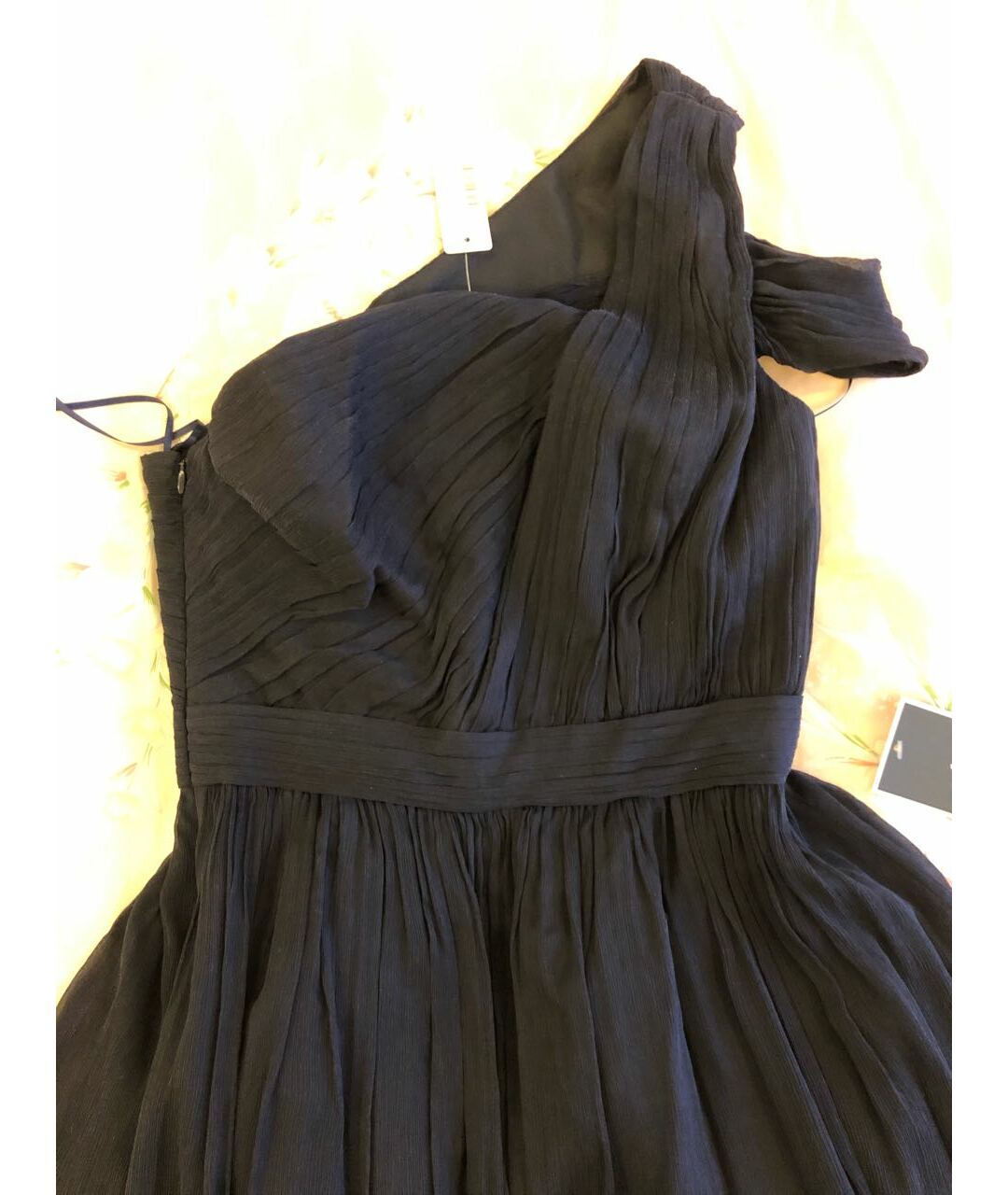 J.CREW Темно-синее шелковое коктейльное платье, фото 2