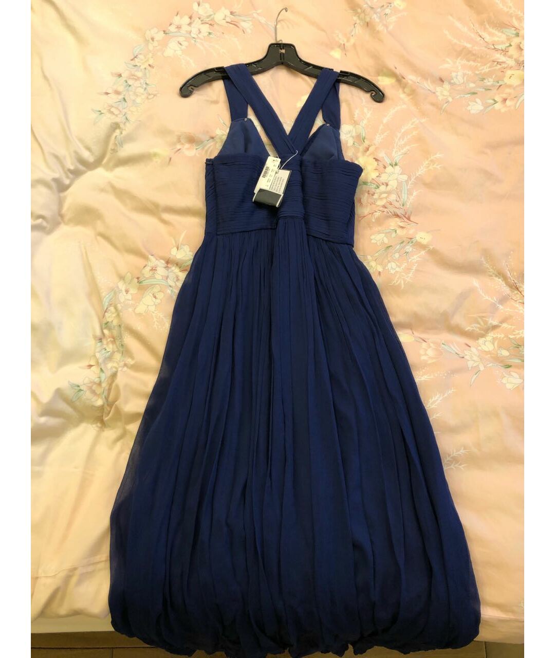 J.CREW Синее шелковое вечернее платье, фото 4