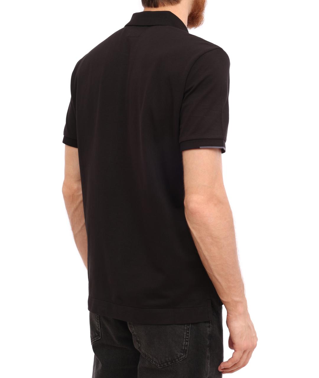 CP COMPANY Черное поло с коротким рукавом, фото 3