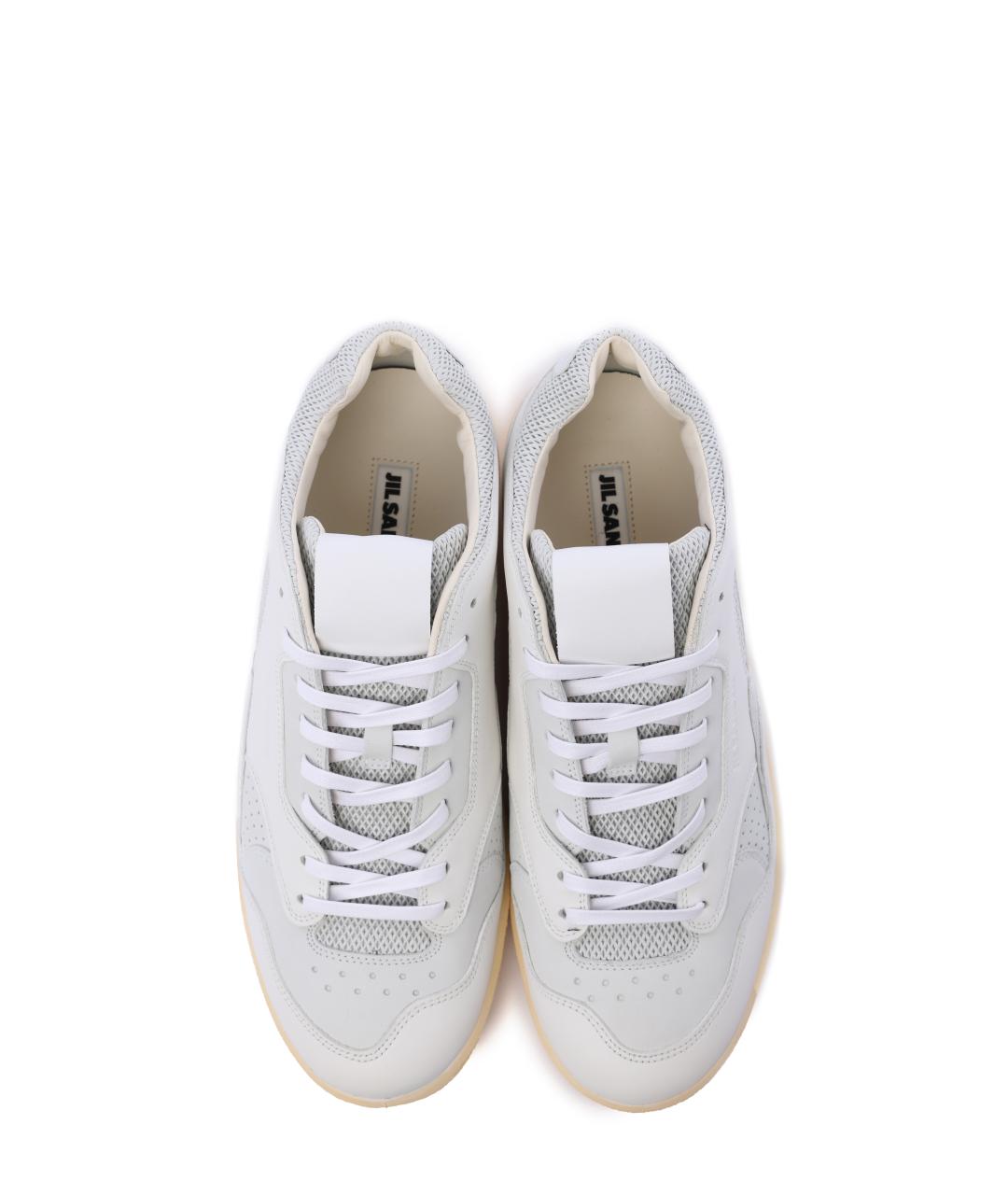 JIL SANDER Белые низкие кроссовки / кеды, фото 2