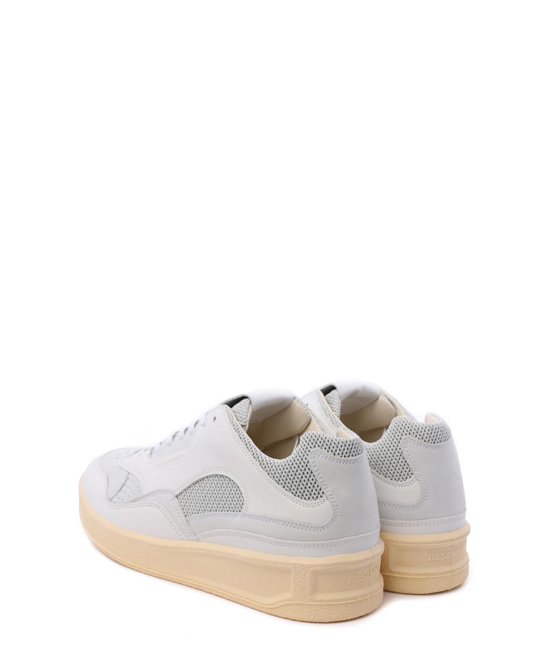 JIL SANDER Белые низкие кроссовки / кеды, фото 5