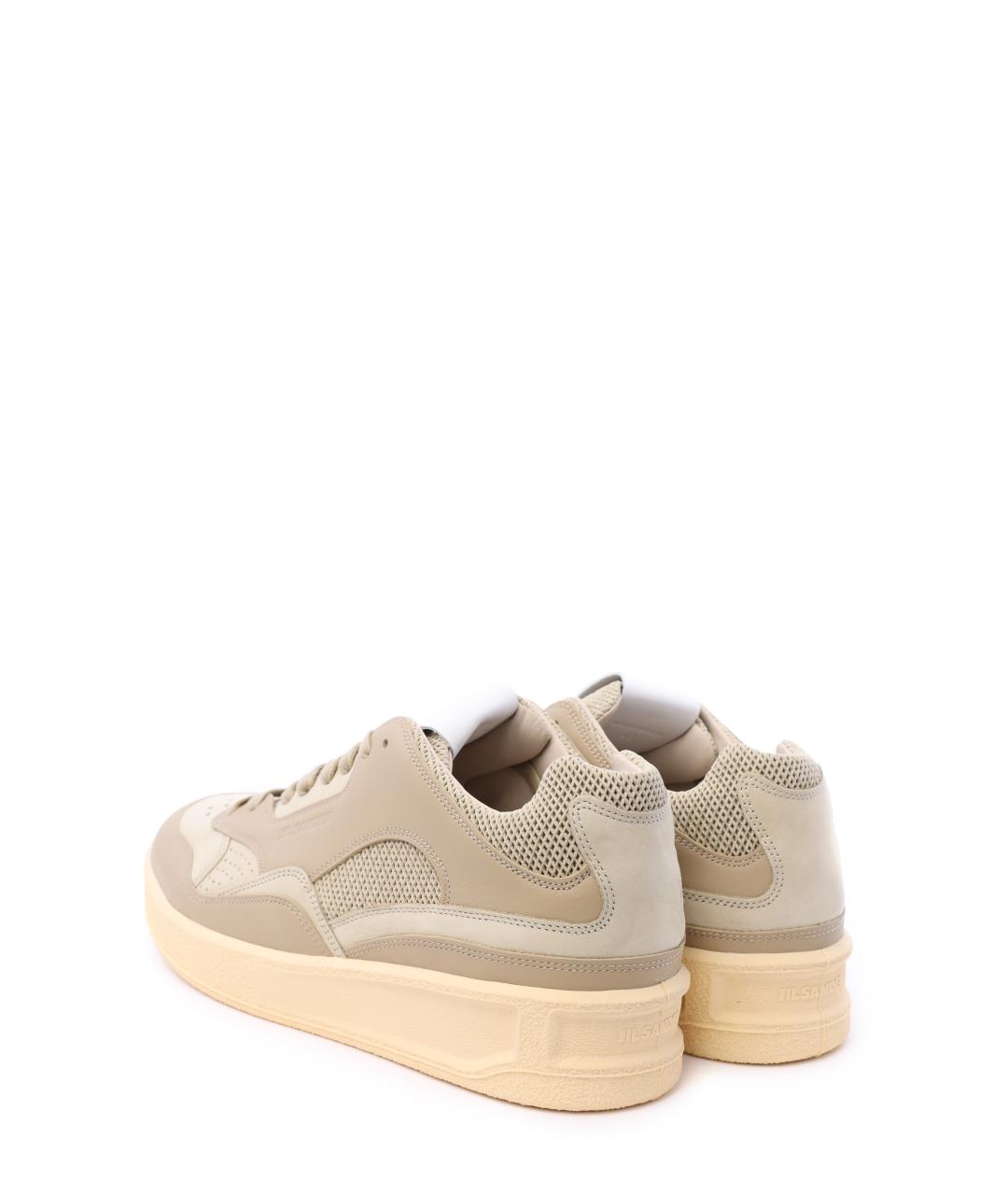 JIL SANDER Бежевые низкие кроссовки / кеды, фото 5