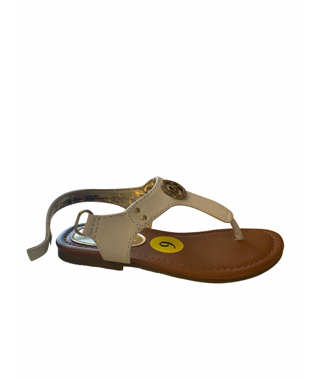 MICHAEL KORS Белые кожаные сандалии и шлепанцы, фото 1